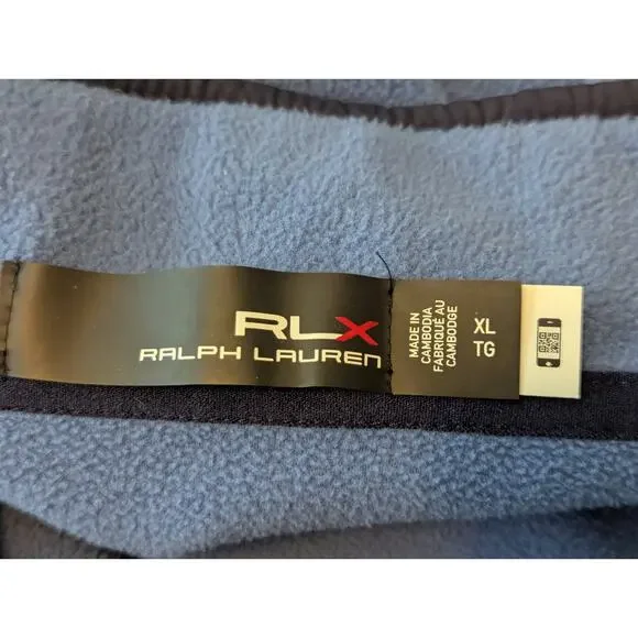 Ralph Lauren RLX Men's Hybrid Mockneck Fleece Full Zip Jacket XL - Picture 10 of 11